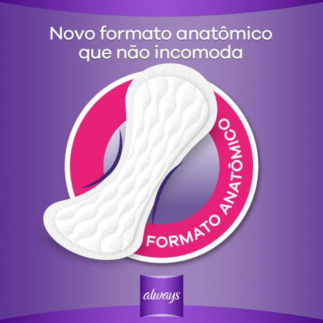 Protetores Diários Always Com Perfume 15 Unidades Protetores Diários Always Com Perfume 15 Unidades