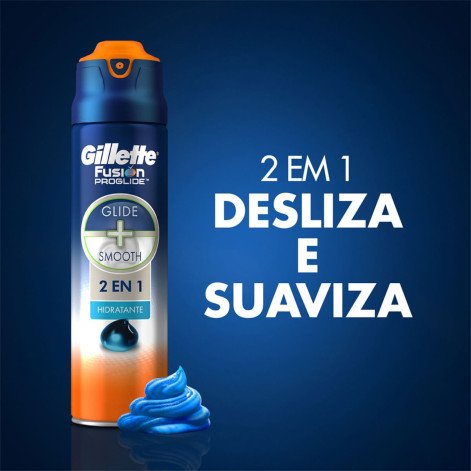 Gel de Barbear 2 em 1 Gillette Fusion Proglide Hidratante 200ml