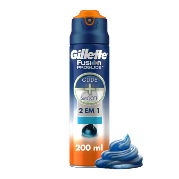 Gel de Barbear 2 em 1 Gillette Fusion Proglide Hidratante 200ml
