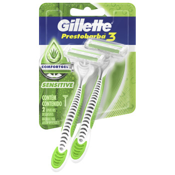 Aparelho de Depilar Gillette Prest3 Sensecare C/2Un
