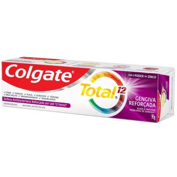 Creme Dental Colgate Total 12 Gengiva Reforçada 3 Unidades 90g Cada