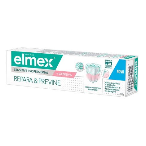 Kit Creme Dental Elmex Sensitive Professional + Gengivas Repara e Previne 2 Unidades 110g