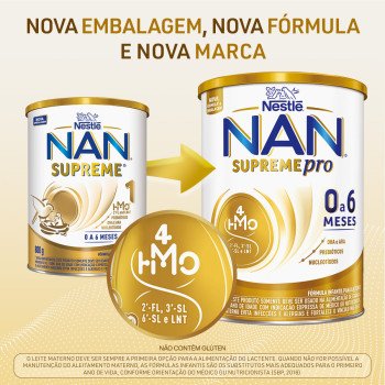Fórmula Infantil Nan Supreme Pro 0 a 6 Meses 800g Fórmula Infantil Nan Supreme Pro 0 a 6 Meses 800g