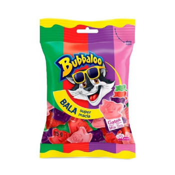Bala Bubbaloo Gatos Sortida 75g Bala Bubbaloo Gatos Sortida 75g