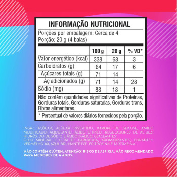 Bala Bubbaloo Gatos Sortida 75g