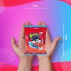 Bubbaloo Pacote Bala Azedinha Morango Patinhas 82,5g