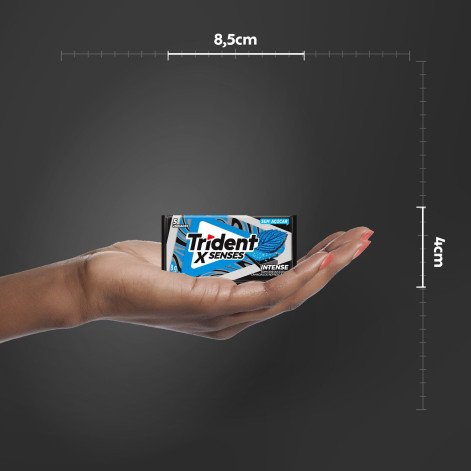 Goma De Mascar Trident XSenses Intense Sem Açúcar 8g