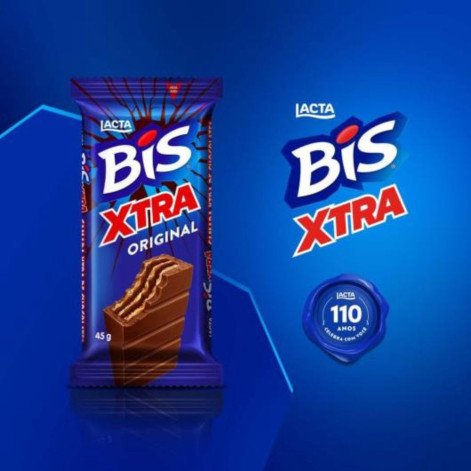 Bis Xtra Chocolate ao Leite Lacta 45g