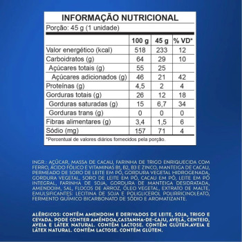 Bis Xtra Chocolate ao Leite Lacta 45g