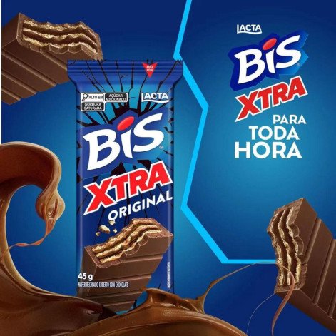 Bis Xtra Chocolate ao Leite Lacta 45g