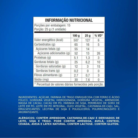 Stick Wafer Recheado Sonho de Valsa 25g Display 15 Unidades