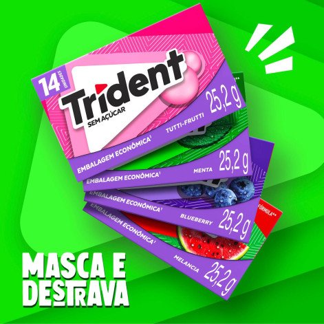 Goma De Mascar Trident Tutti Frutti 14 Unidades Goma De Mascar Trident Tutti Frutti 14 Unidades