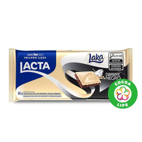 Chocolate Lacta Diamante Negro Laka 80g Chocolate Lacta Diamante Negro Laka 80g