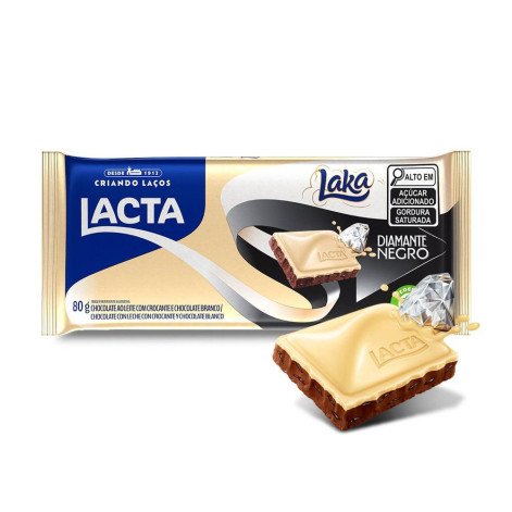 Chocolate Lacta Diamante Negro Laka 80g Chocolate Lacta Diamante Negro Laka 80g