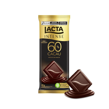 Chocolate Lacta Intense Amargo 60% Cacau Original 85g