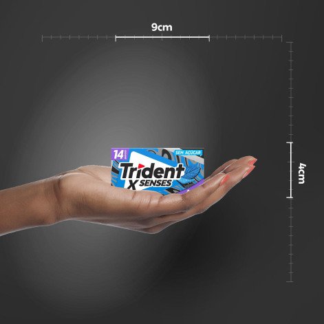 Goma De Mascar Trident XSenses Intense 26,6g Goma De Mascar Trident XSenses Intense 26,6g