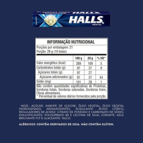 Bala Halls Mentol 28g