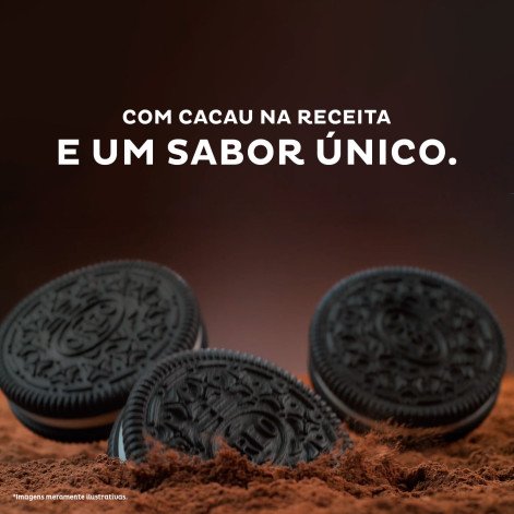 Biscoito Recheado Oreo Original Sabor Chocolate e Baunilha 90g
