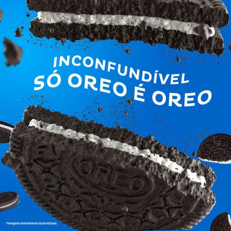 Biscoito Recheado Oreo Original Sabor Chocolate e Baunilha 90g