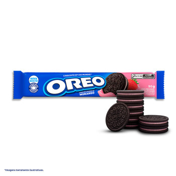 Biscoito Recheado Oreo Sabor Milkshake de Morango 90g