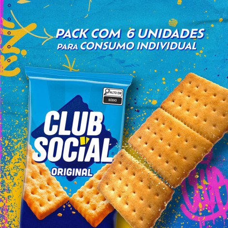 Biscoito Salgado Club Social Original 141g