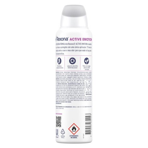 Desodorante Aerosol Rexona Fem Active Emotion 150ML