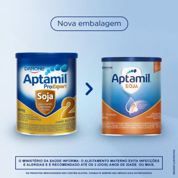 Fórmula Infantil Aptamil Soja 2  0-12 Meses 800g