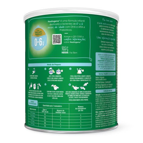 Fórmula Infantil Nestogeno 0 a 6 meses - 400g