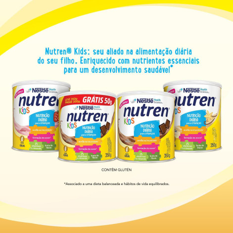 Complemento Alimentar Infantil Nutren Kids Sabor Baunilha 350g Complemento Alimentar Infantil Nutren Kids Sabor Baunilha 350g