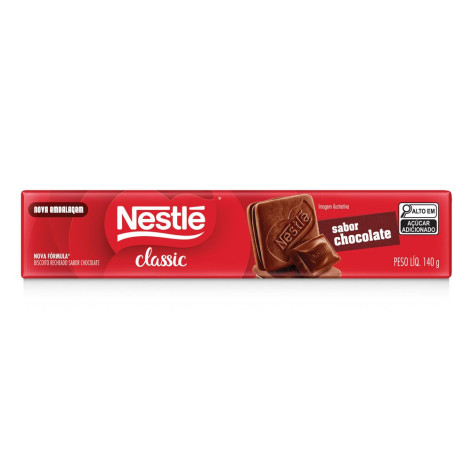 Biscoito Recheado Nestlé Classic Recheado Chocolate 140g
