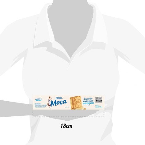 Biscoito Recheado Nestlé Moça Leite Condensado 140g