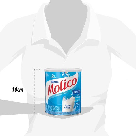 Leite em Pó Desnatado Molico Total Cálcio 280g Leite em Pó Desnatado Molico Total Cálcio 280g