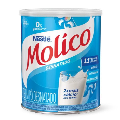 Leite em Pó Desnatado Molico Total Cálcio 280g Leite em Pó Desnatado Molico Total Cálcio 280g