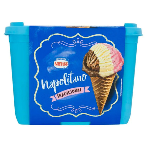 Sorvete Nestlé Exclusivo Napolitano Especialidades 1,5 Litros