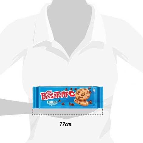 Cookie PASSATEMPO Leite com Gotas de Chocolate 60g