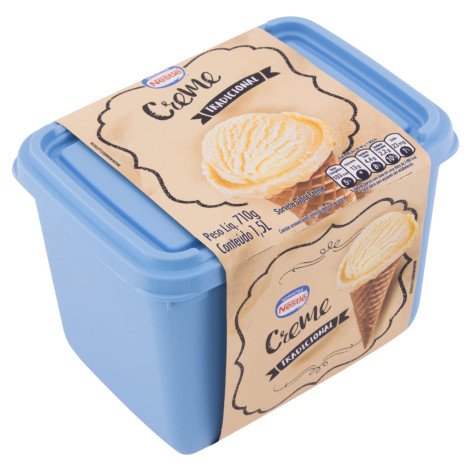 Sorvete Nestlé Tradicional Creme 1,5 Litros Sorvete Nestlé Tradicional Creme 1,5 Litros