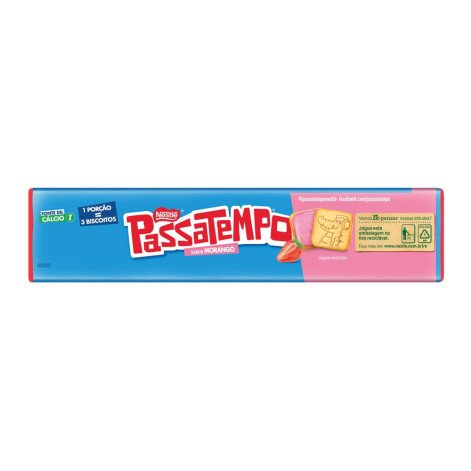 Biscoito Passatempo Recheado Morango 130g