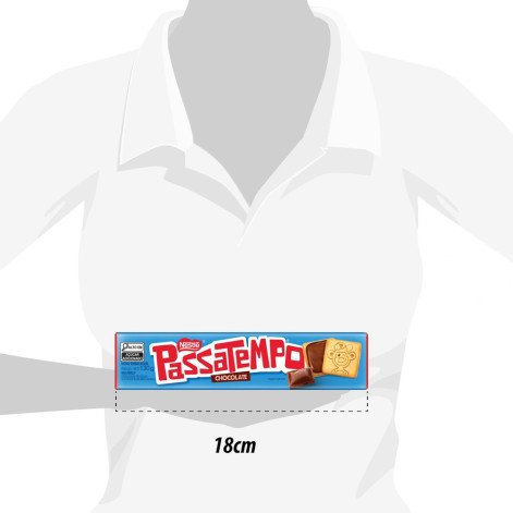 Biscoito Recheado Passatempo Chocolate 130g