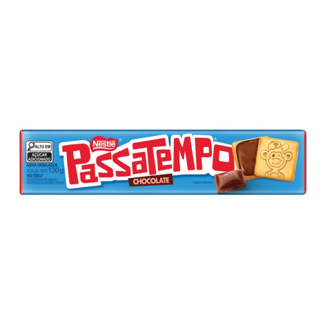 Biscoito Recheado Passatempo Chocolate 130g