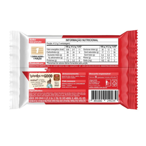 KitKat Chocolate Branco 41,5g Nestlé