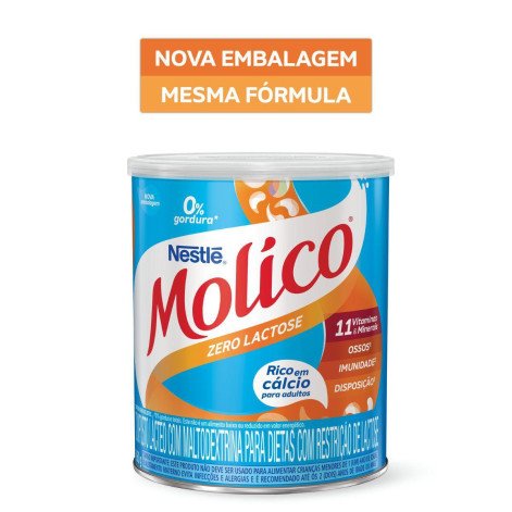 Leite em Pó Molico Zero Lactose Lata 260g