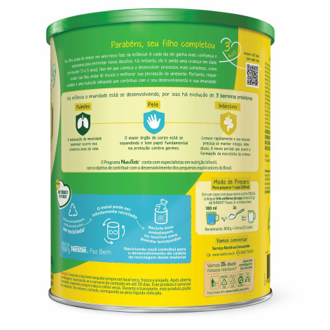 Composto Lácteo Ninho Fases 3+ 800g