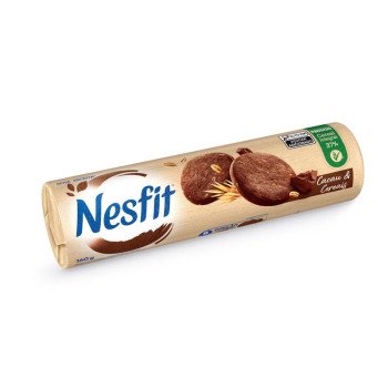 Biscoito Nesfit Nestlé Sabor Cacau e Cereais 160g Biscoito Nesfit Nestlé Sabor Cacau e Cereais 160g