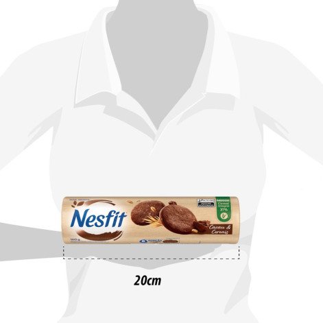 Biscoito Nesfit Nestlé Sabor Cacau e Cereais 160g