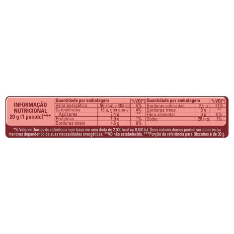 Cookie Nestlé Prestígio Gotas Coco e Chocolate 60g