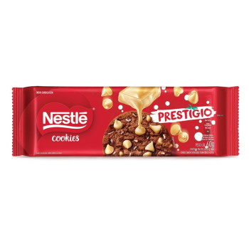 Cookie Nestlé Prestígio Gotas Coco e Chocolate 60g