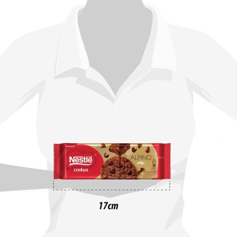 Cookies Nestlé Alpino Gotas Chocolate 60g Cookies Nestlé Alpino Gotas Chocolate 60g