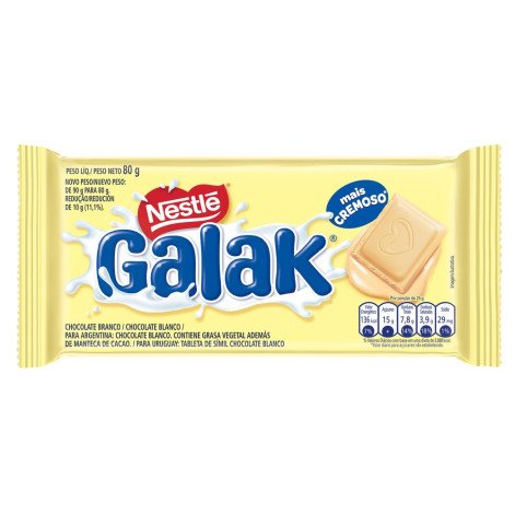 Chocolate Nestlé GALAK Branco 80g