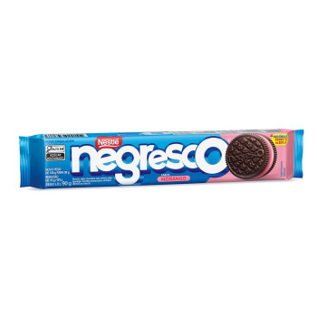 Biscoito Recheado Negresco Chocolate Recheio Morango 90g