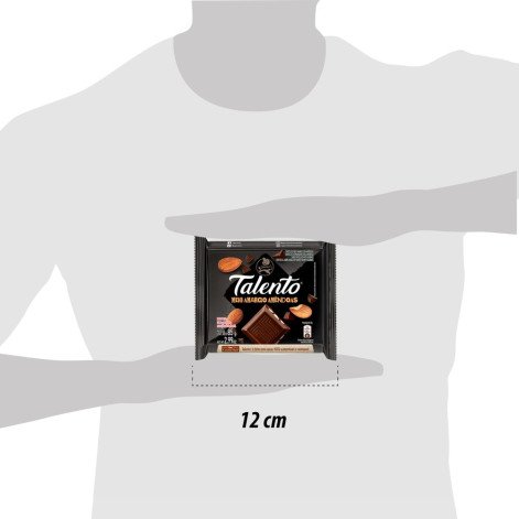 Chocolate Garoto Talento Meio Amargo com Amêndoas 85g